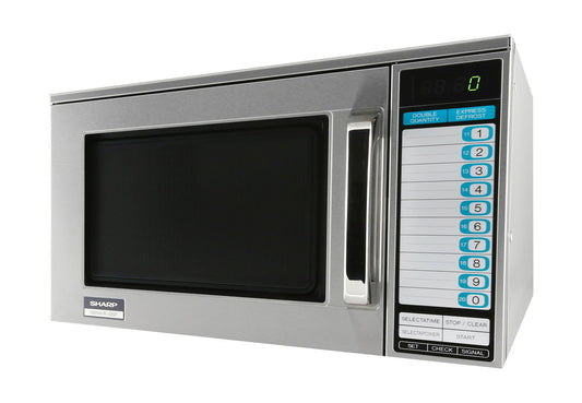 R22GTF Sharp Heavy-Duty 1200 Watt Commercial Microwave Oven