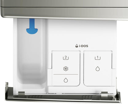 Bosch WGB246AXUC 800 Series, washing machine, frontloader fullsize, 1600 rpm, Silver inox