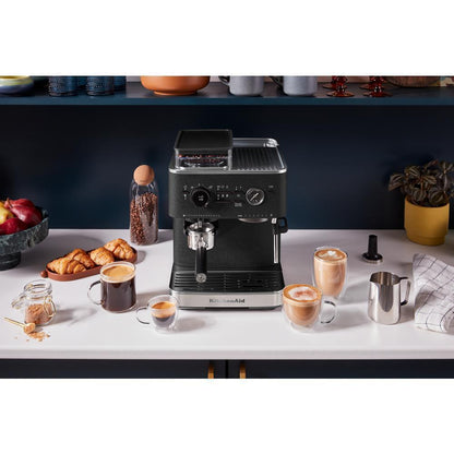 Kitchenaid KES6551BK Semi Automatic Espresso Machine with Burr Grinder