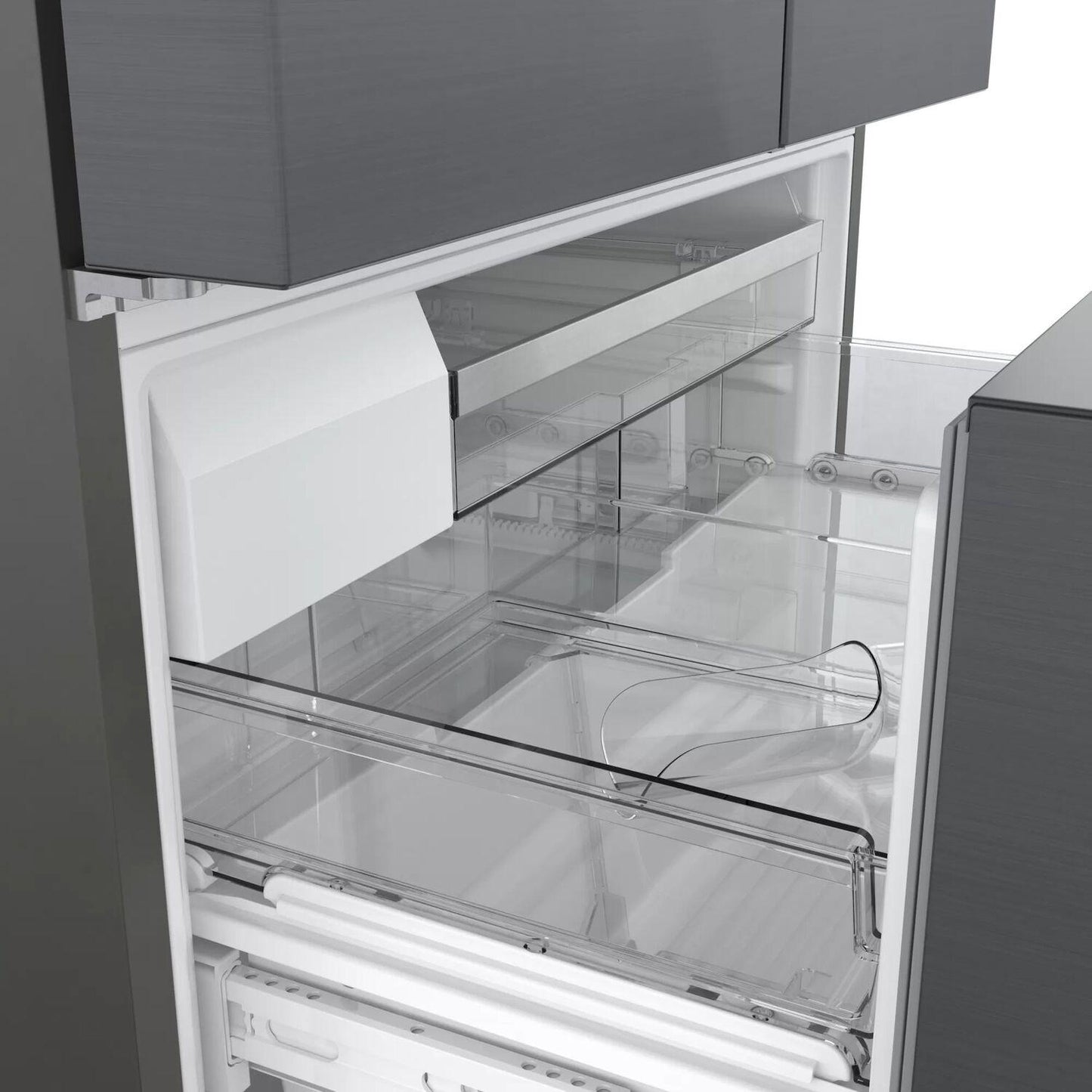 Bosch B36CT80SNB 800 Series, French Door Bottom freezer, multi door, 36'', Black inox-antifingerprint