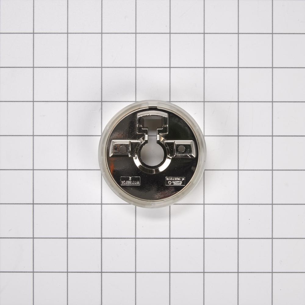 Kitchenaid W11323061 JennAir Single Bezel for Rise-Style Commercial Range and Rangetop Griddle Knobs - Chrome