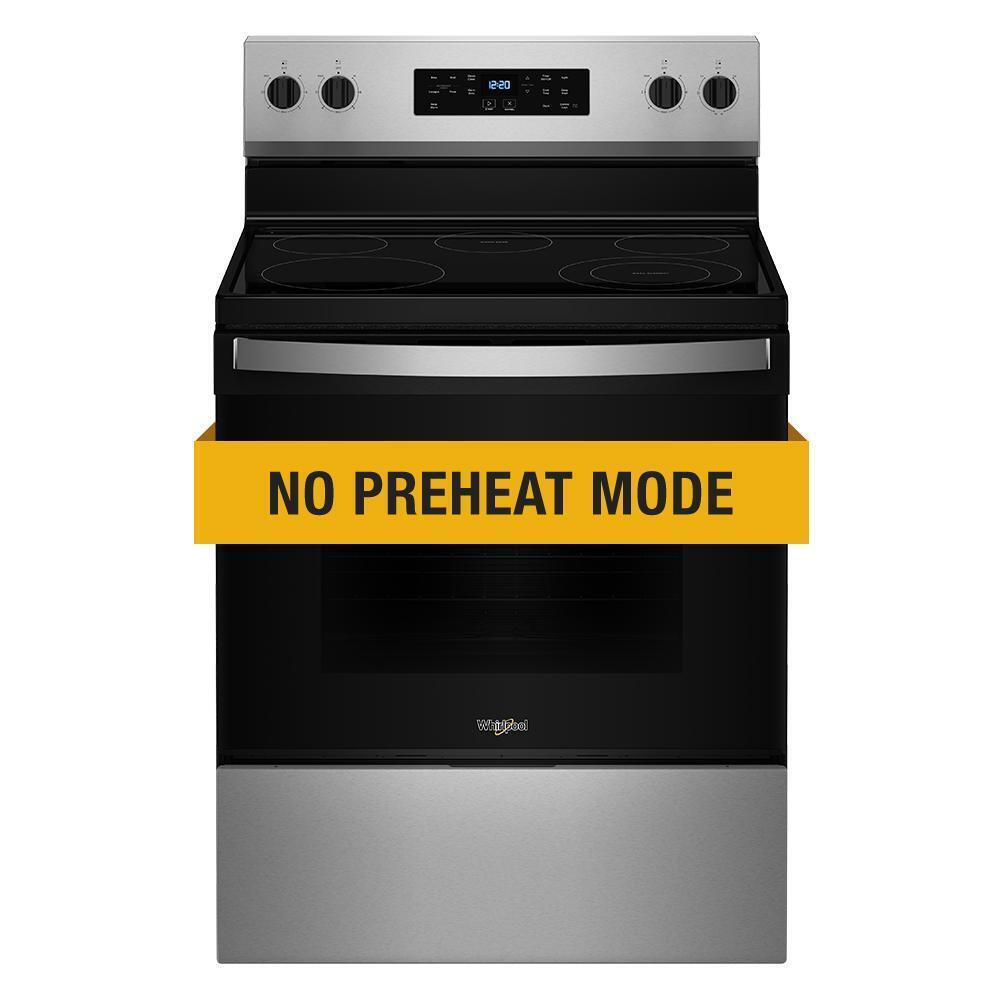 Whirlpool WFES3130TS 30-inch Electric Range with Steam Clean