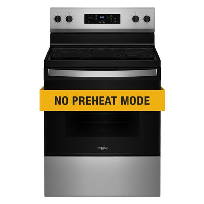 Whirlpool WFES3130TS 30-inch Electric Range with Steam Clean