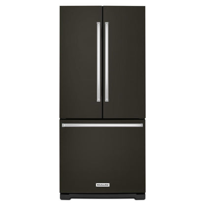 Kitchenaid KRFF300EBS 20 cu. Ft. 30-Inch Width Standard Depth French Door Refrigerator with Interior Dispense