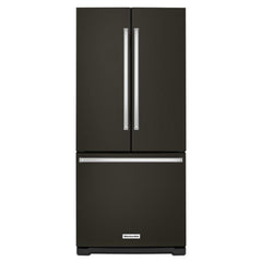Kitchenaid KRFF300EBS 20 cu. Ft. 30-Inch Width Standard Depth French Door Refrigerator with Interior Dispense