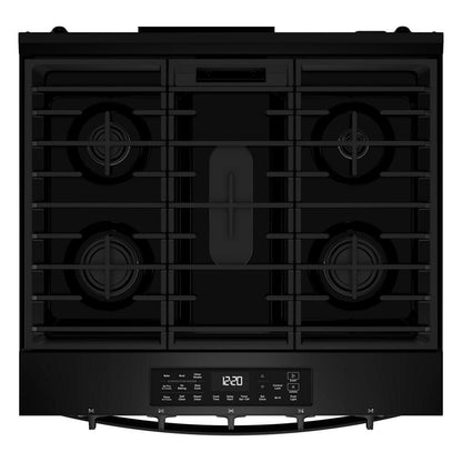 Whirlpool WSGS5030SB 30-inch Gas Smart Range with Air Cooking Technology