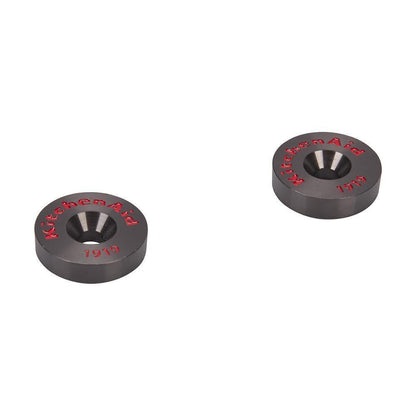 Whirlpool W10846206 Refrigerator Handle Medallion Kit with 2 Medallions and Wrenches for KAD Models - Black