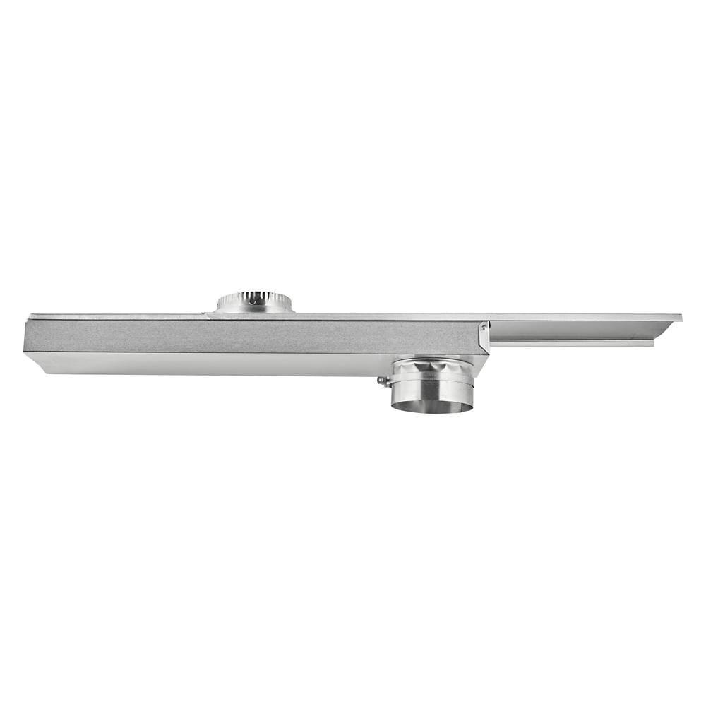 Maytag 4396037RP 0"-18" Dryer Telescoping Vent Periscope for 2.5" clearance, with 1 male snap-lock fitting, draw-band collar & 2 clamps.