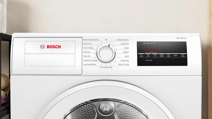 Bosch WPA12100UC 300 Series, condenser tumble dryer, White