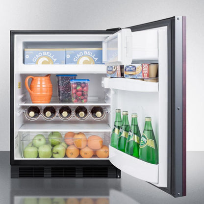 Summit CT663BKIFADA 24" Wide Refrigerator-freezer, ADA Compliant (panel Not Included)
