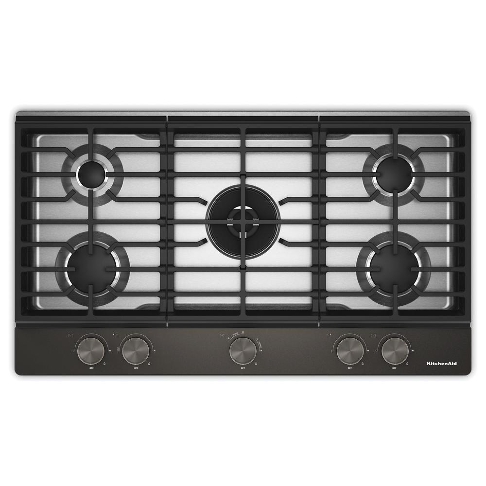 KCGK536SBE KitchenAid® 36 in. Gas Cooktop with 5 Burners and Integrated Wok Grate