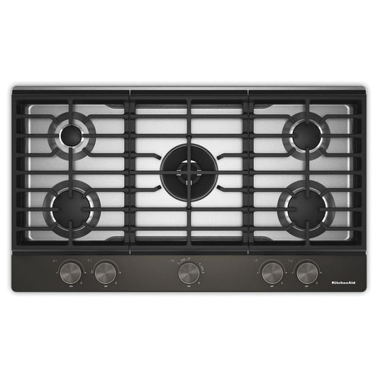 KCGK536SBE KitchenAid® 36 in. Gas Cooktop with 5 Burners and Integrated Wok Grate