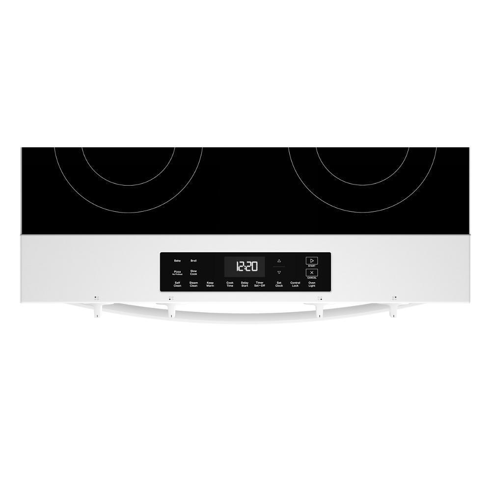 Whirlpool WSES3130SW 30-inch Electric Range with No Preheat and Slow Cook Modes