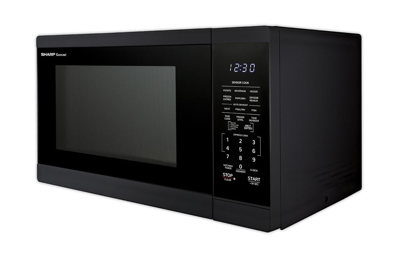 Sharp 1.4 cu. ft. Black Countertop Microwave Oven