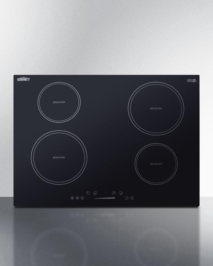 Summit SINC4B301B 30" Wide 208-240v 4-zone Induction Cooktop