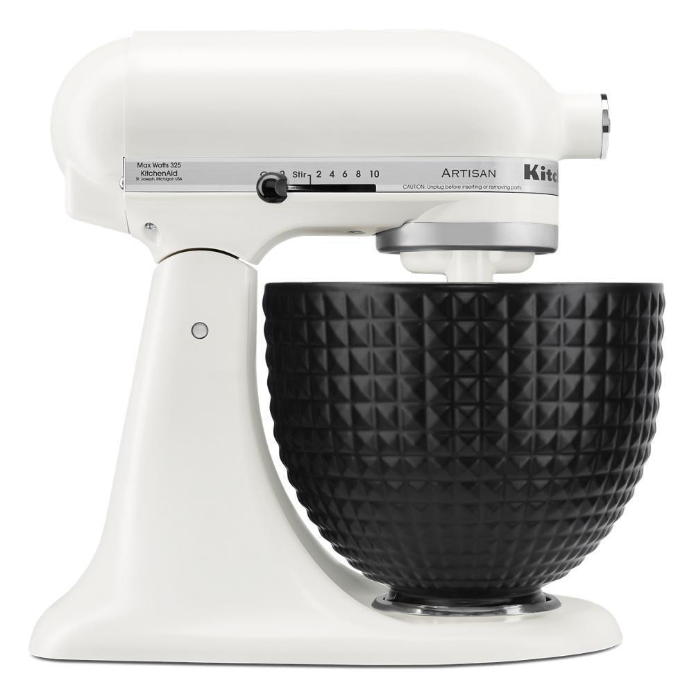 Kitchenaid KSM2CB5LS 5 Quart Black Studded Ceramic Bowl