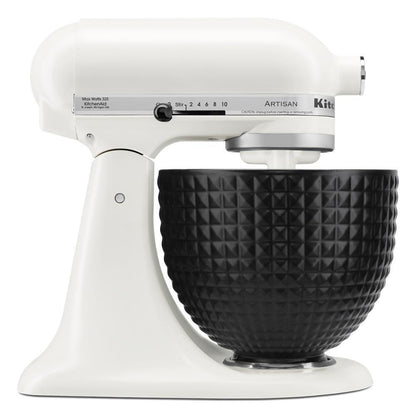 Kitchenaid KSM2CB5LS 5 Quart Black Studded Ceramic Bowl