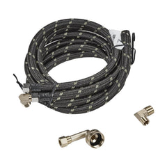 Kitchenaid W10278628IP Dishwasher Inlet Supply Hose Kit of 12' rubber hose with two 3/8