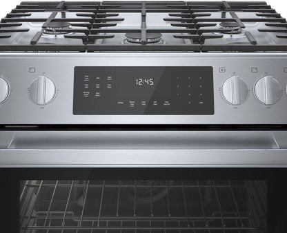 Bosch HGI8056UC 800 Series, Gas slide-in range, 30'', Stainless steel