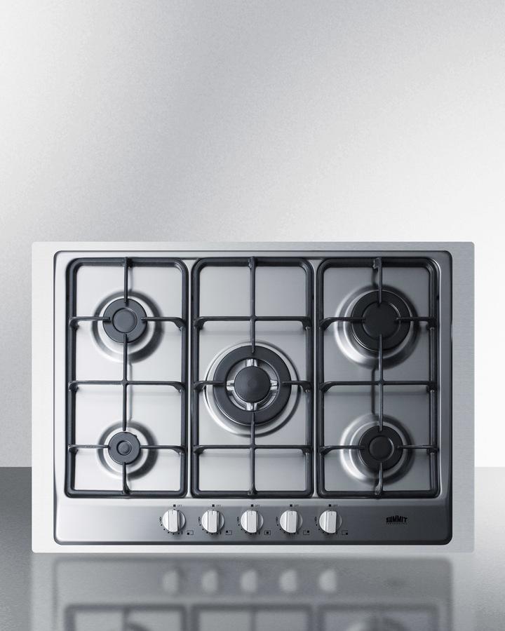 Summit 30" Wide 5-burner Gas Cooktop