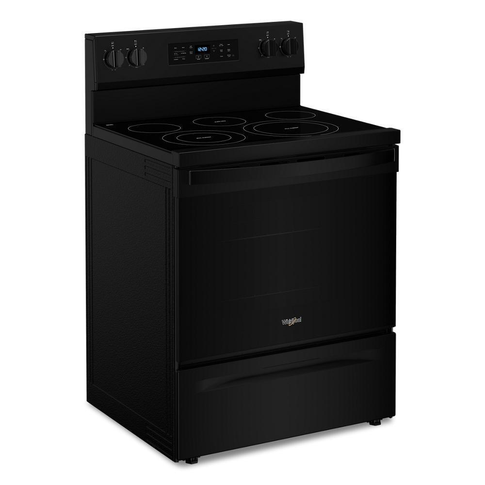 Whirlpool WFES5030RB 30-inch Energy Star Electric Range with Air Cooking Technology, No Preheat Air Fry and Air Baking and Self Clean