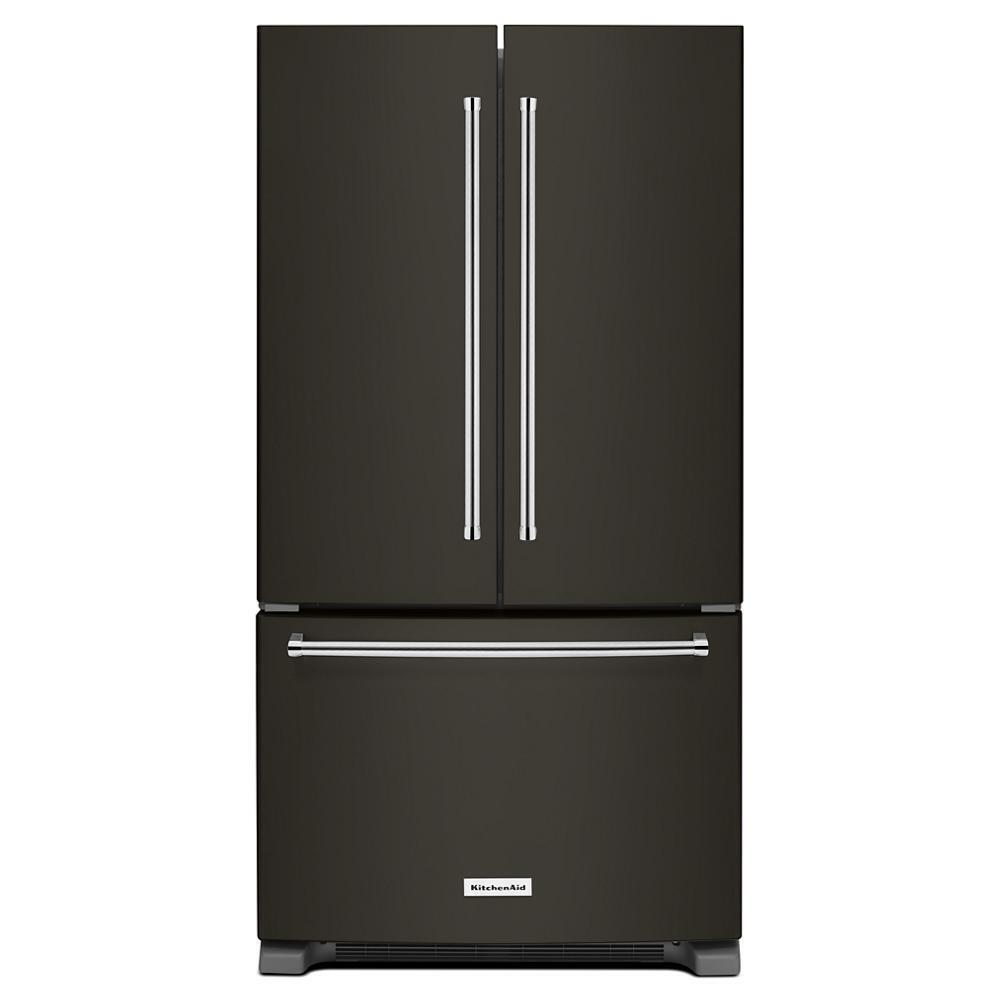 Kitchenaid 25 Cu. Ft. 36-Width Standard Depth French Door Refrigerator with Interior Dispense and PrintShield™ Finish