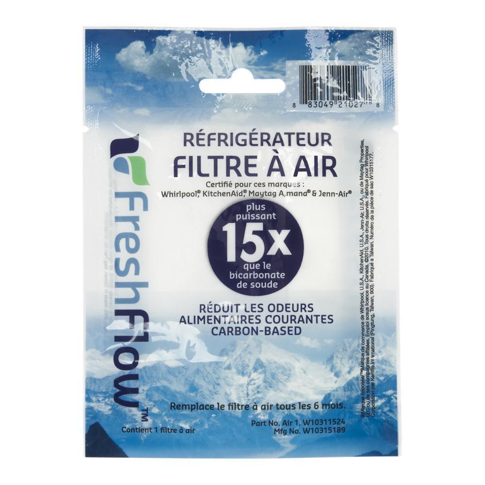 Maytag W10311524 Freshflow Air Filter Cartridge for Refrigerators - 15X More Powerful than Baking Soda at Reducing Common Food Odors