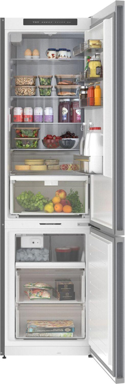Bosch B24CB80ESS 800 Series, free-standing fridge-freezer with freezer at bottom, 24'', Brushed steel (with anti-fingerprint), Total No Frost