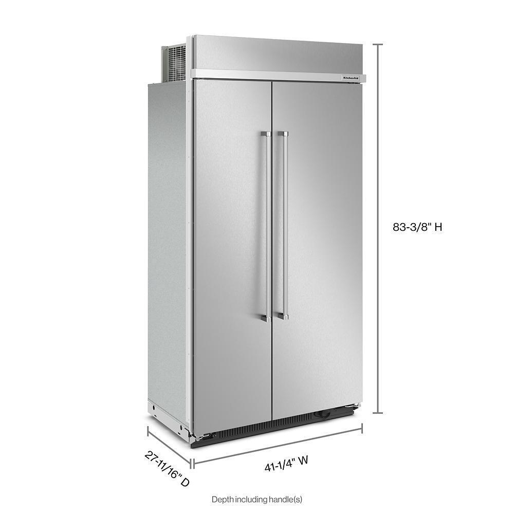 Kitchenaid 25.5 Cu Ft. 42" Built-In Side-by-Side Refrigerator with PrintShield™ Finish