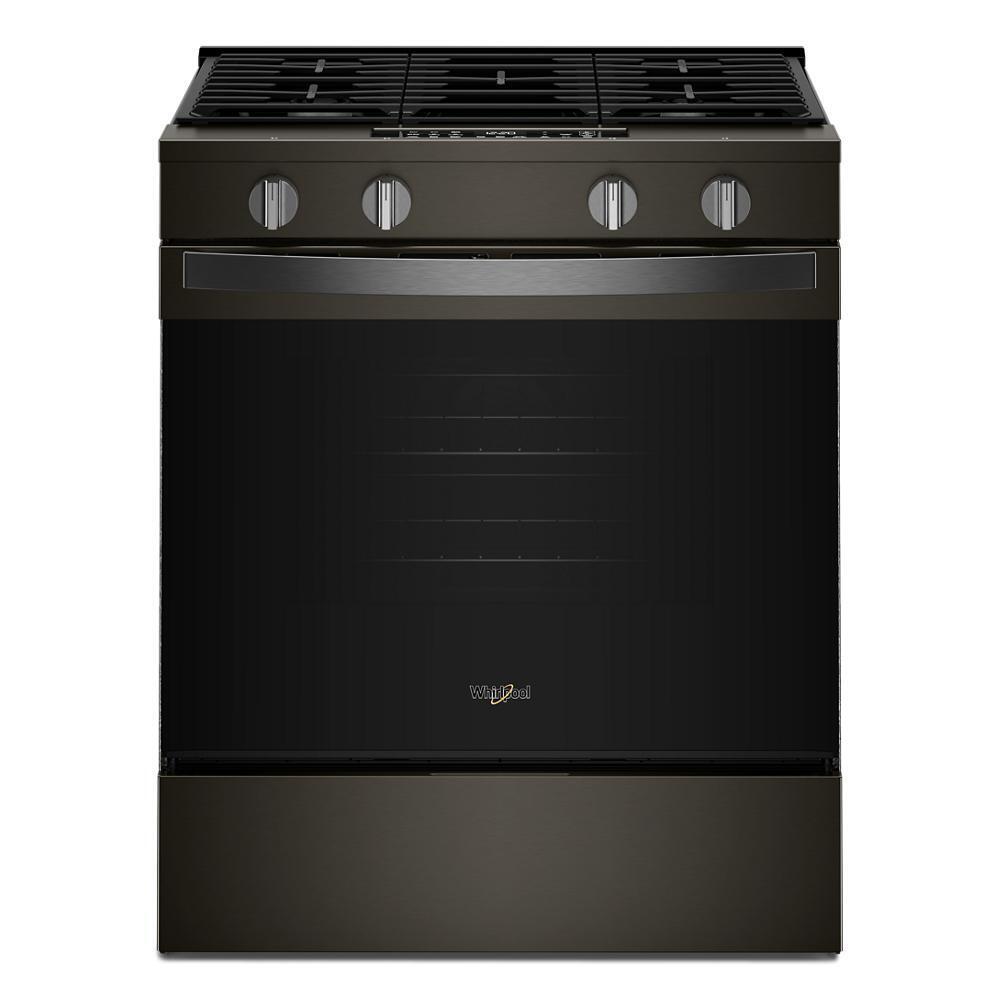 Whirlpool WSGS4530TV 30-inch Gas Smart Range with Air Cooking Technology and Steam Clean