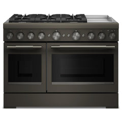 Kitchenaid KFDD948SBE 48-Inch 6 Burner Commercial-Style Dual Fuel Range with Griddle