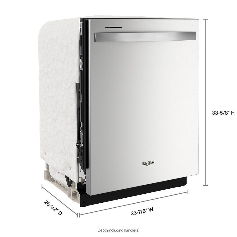 Whirlpool WDT745SASZ 24" Stainless Steel Dishwasher with Spin&Load Rack and AI Intelligent Wash - 50 dBA