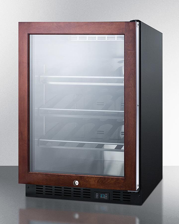 Summit SCR610BLCHPNR 24" Wide Single Zone Built-in Commercial Wine Cellar