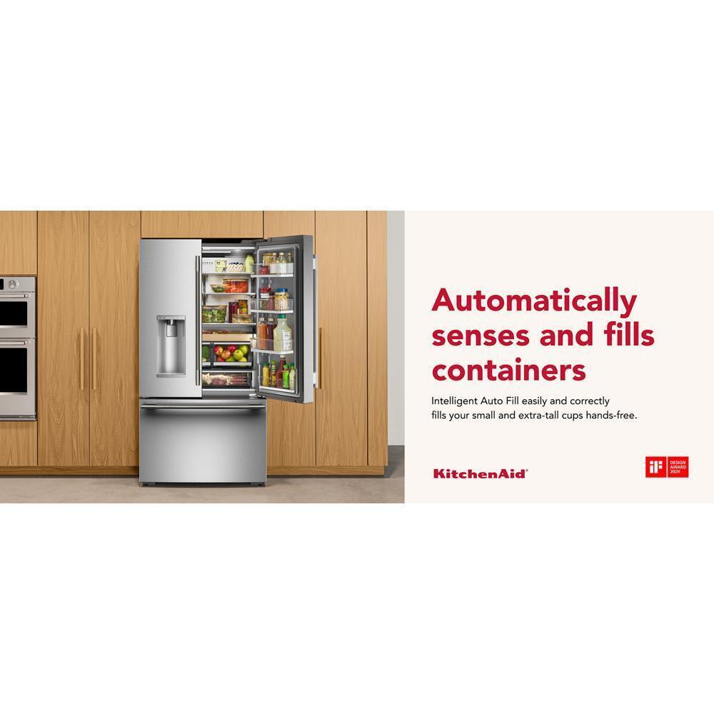 Kitchenaid KRFC636SPS Counter-Depth French Door Refrigerator with Intelligent Auto Fill