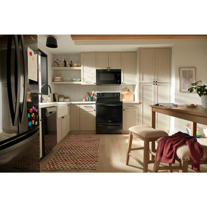 Whirlpool WFES5730SB 30-inch Electric Range with Air Cooking Technology
