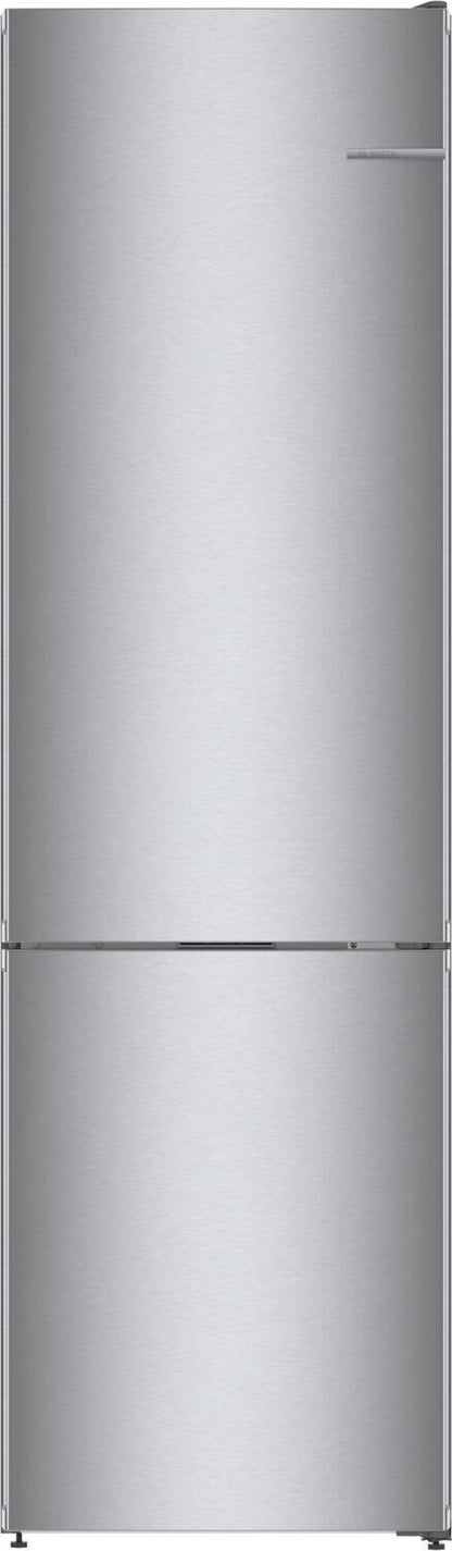 Bosch B24CB80ESS 800 Series, free-standing fridge-freezer with freezer at bottom, 24'', Brushed steel (with anti-fingerprint), Total No Frost