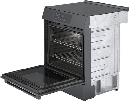 Bosch HII8047U 800 Series, Induction slide-in range, 30'', Black stainless steel