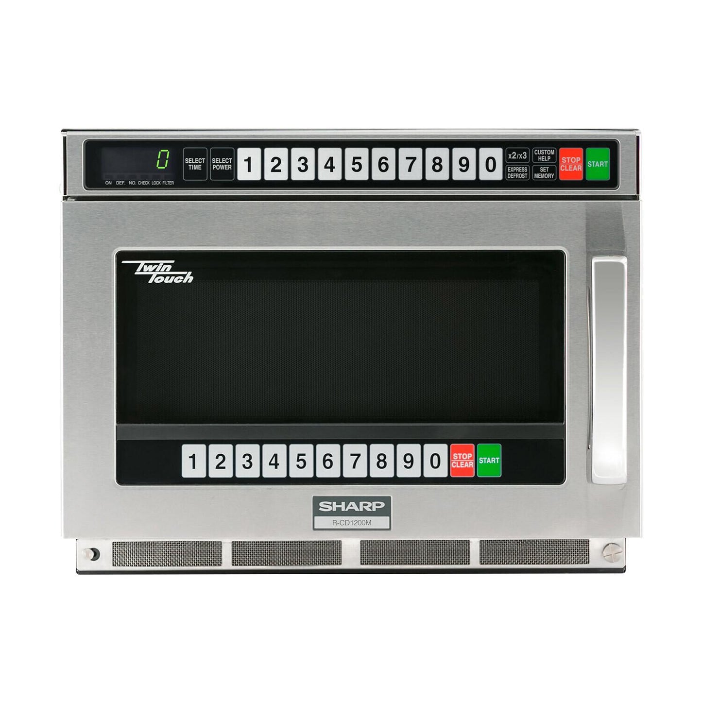 RCD1200M Sharp TwinTouch 1200 Watt Commercial Microwave Oven with Dual TouchPads