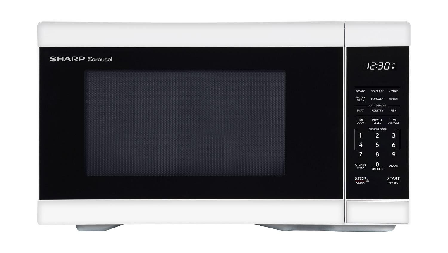 SMC1161KW Sharp 1.1 cu. ft. 1000W White Countertop Microwave Oven