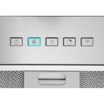 PM400SSV Broan® 21-Inch Custom Range Hood Insert w/ Voice Control & Easy Install System, 450 Max Blower CFM, Stainless Steel