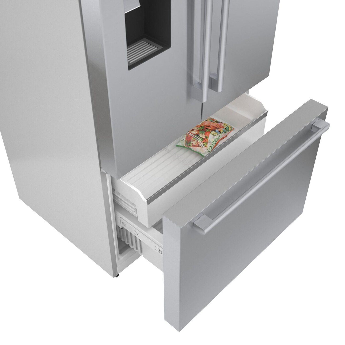 Bosch B36FD50SNS 500 Series French Door Bottom Mount Refrigerator 36" Stainless steel (with anti-fingerprint), Total No Frost