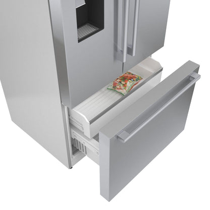 Bosch B36FD50SNS 500 Series French Door Bottom Mount Refrigerator 36" Stainless steel (with anti-fingerprint), Total No Frost