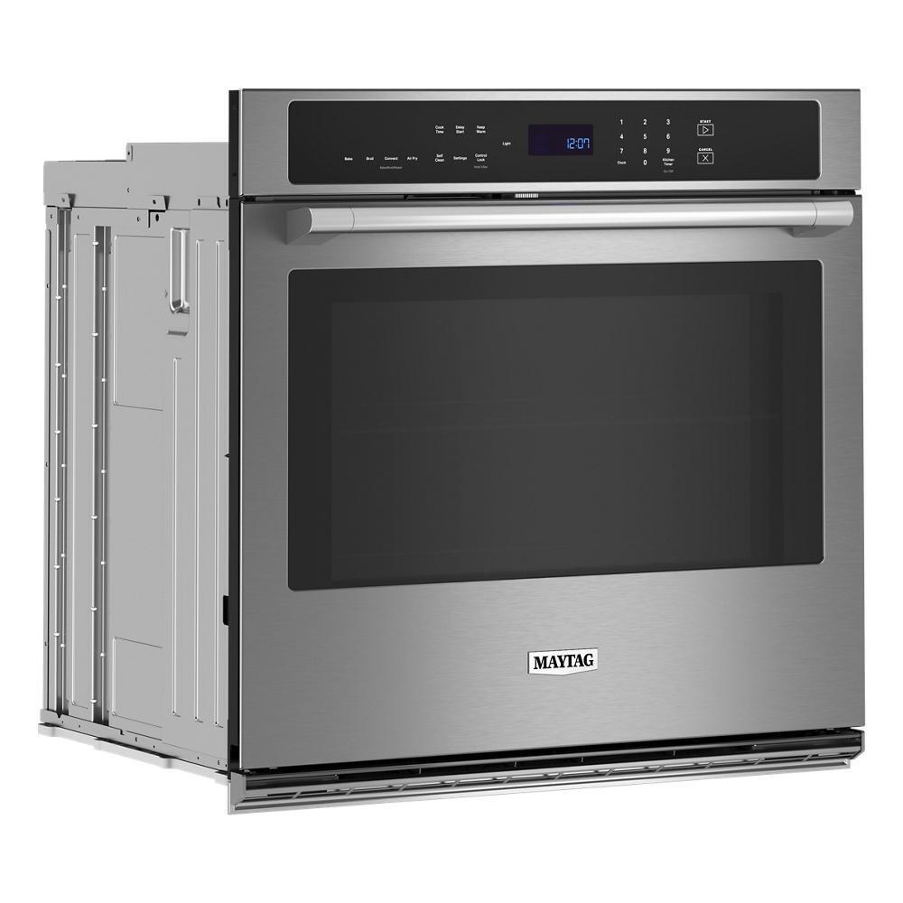 Maytag MOES6027LZ 27-inch Single Wall Oven with Air Fry and Basket - 4.3 cu. ft.