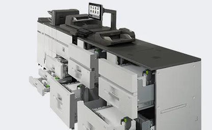 Sharp MXM1206 MX-M1206 Monochrome Networked Digital Multifunction Printer Prints up to 120 pages per minute , copy, scan, fax Maximum paper capacity of 13,500 sheets Exceptional Image Quality with 1200 x 1200 dpi print resolution
