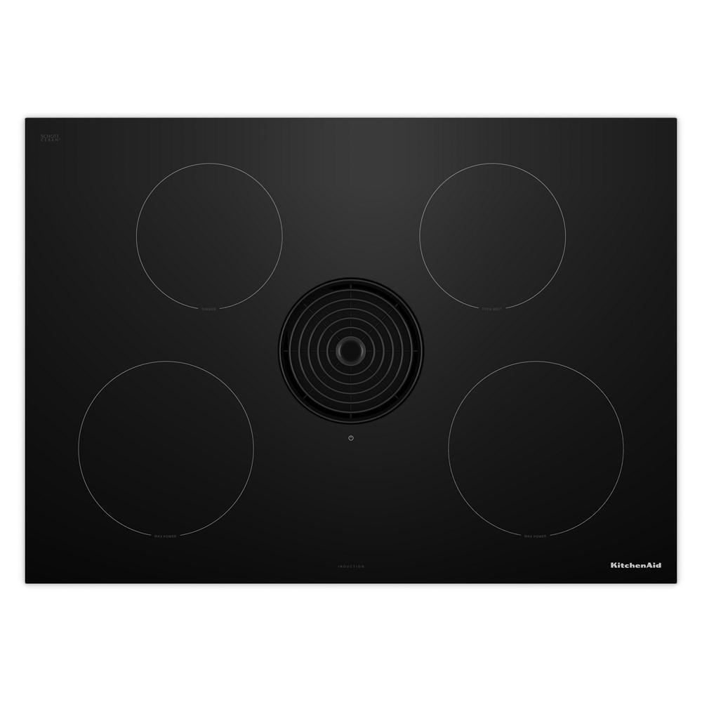 Kitchenaid KCID930SBL 30-inch NextGen Induction Downdraft Cooktop with 4 Cooking Zones
