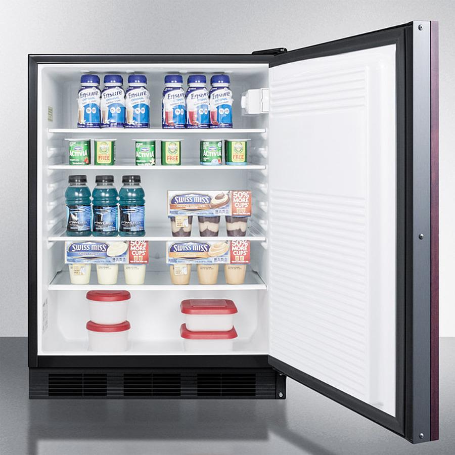 Summit FF7BKBIIF 24" Wide Built-in All-refrigerator (panel Not Included)