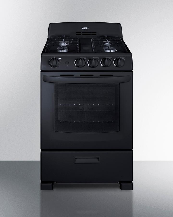 Summit RG2402B 24" Wide Gas Range