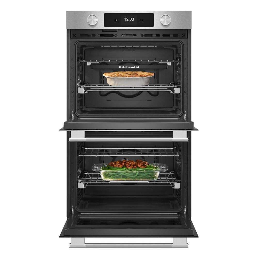 Kitchenaid KOED930SPS 30-inch Smart Electric Double Wall Oven with Intelligent Cooking Camera - PrintShield™ Finish