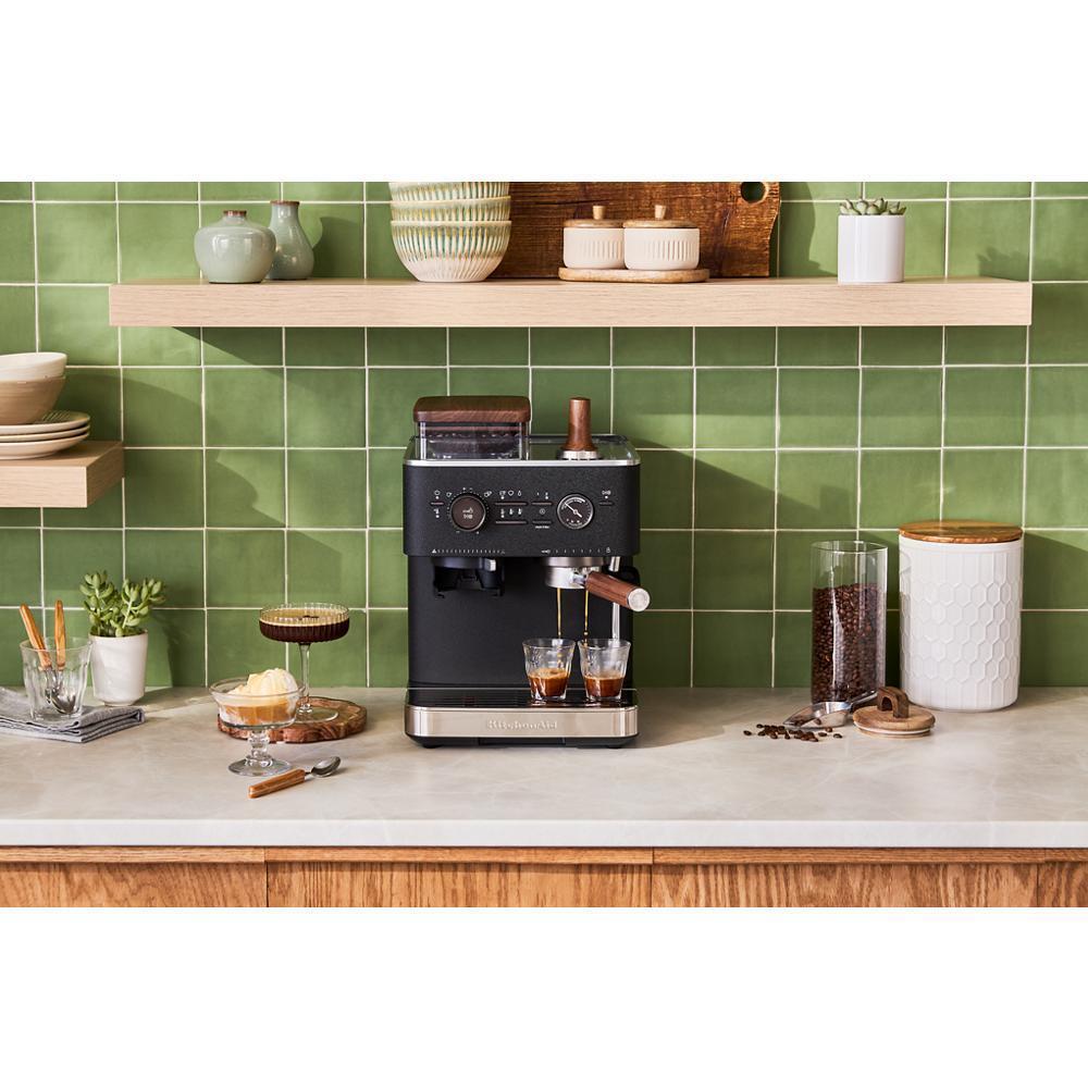 Kitchenaid KES6551BK Semi Automatic Espresso Machine with Burr Grinder