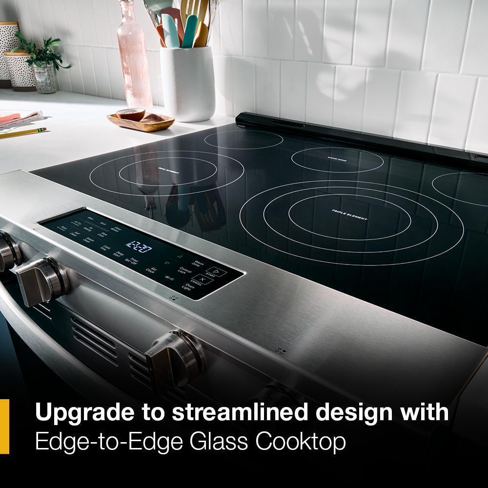 Whirlpool WSES5030SV 30-inch Electric Smart Range with Air Cooking Technology